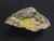 Autunite on Matrix Cabinet Specimen ~ Fluorescent Uranium Ore under indoor light