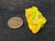 11 Gram Meta-Autunite Crystal Formation under outdoor light size comparison to copper penny top view