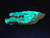 Super bright blue Andersonite with Schröckingerite, Metamunirite on sandstone matrix under 365nm UV light