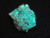 bright blue Andersonite with Schröckingerite on sandstone Matrix under 365nm UV light