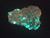 bright blue Andersonite  Schröckingerite  on Sandstone D-Day Mine, UT under 365nm and indoor light