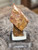 drab reddish brown Monazite -(Ce) Crystal twin on displayed under outdoor light rotated