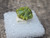 dark green lamellar autunite crystal formation under outdoor light rotated