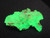 bright fluorescent green hyalite opal  formation under indoor light and UV light