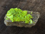Autunite on Matrix Mini-Cabinet Specimen under outdoor light showing daytime fluorescence