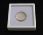 showing how this Thoriated Glass Element is stored in a labeled display case top view