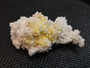 Boltwoodite on Botryoidal Gypsum Matrix under indoor light