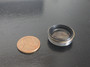 size comparison to a penny (front) about the same diameter