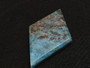 carved and polished Blue Apatite Crystal  under indoor light