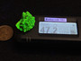 4.1 Gram Lamellar Autunite Crystal being measured with the Radiacodr 102