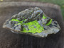 Autunite on Matrix Cabinet Specimen ~ Fluorescent Uranium Ore under outdoor light