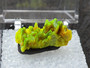 1.7 Gram Autunite Crystal Formation in Perky Box on display under outdoor light