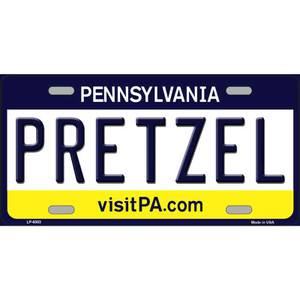 Pretzel Pennsylvania State Novelty Wholesale Metal License Plate