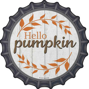 Hello Pumpkin Wholesale Novelty Metal Bottle Cap Sign