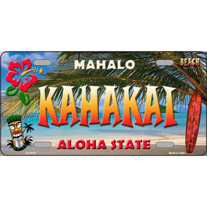 Kahakai Hawaii State Novelty Wholesale Metal License Plate