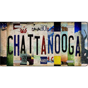 Chattanooga Strip Art Wholesale Novelty Metal License Plate Tag
