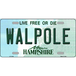 Walpole New Hampshire Wholesale Novelty Metal License Plate Tag