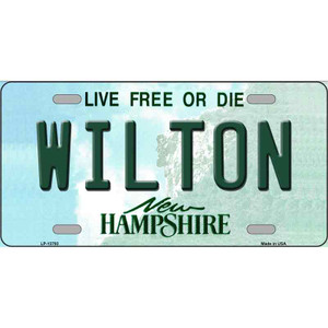 Wilton New Hampshire Wholesale Novelty Metal License Plate Tag