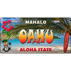 Oahu Hawaii State Novelty Wholesale Metal License Plate