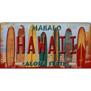 Hawaii Surfboards State Novelty Wholesale Metal License Plate