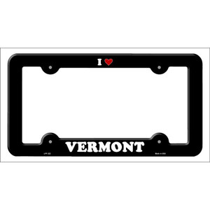 Love Vermont Wholesale Novelty Metal License Plate Frame