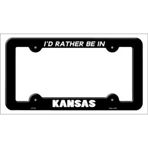 Be In Kansas Wholesale Novelty Metal License Plate Frame