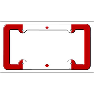 Canada Flag Wholesale Novelty Metal License Plate Frame