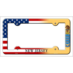 New Jersey|American Flag Wholesale Novelty Metal License Plate Frame