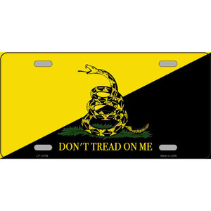 Dont Tread On Me Yellow|Black Wholesale Novelty Metal License Plate