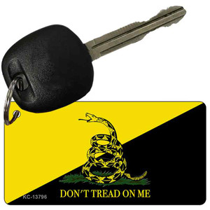 Dont Tread On Me Yellow|Black Wholesale Novelty Metal Key Chain