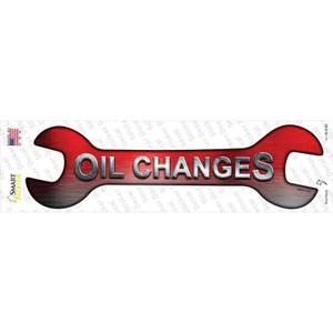 Oil Changes Wholesale Novelty Wrench Sticker Decal