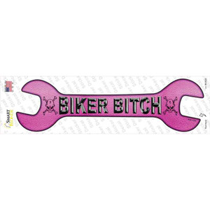 Biker Bitch Wholesale Novelty Wrench Sticker Decal