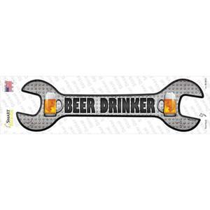 Beer Drinker Wholesale Novelty Wrench Sticker Decal