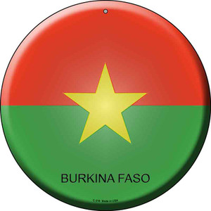 Burkina Faso Country Wholesale Novelty Metal Circular Sign