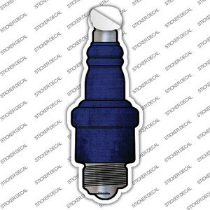 Blue Oil Rubbed Wholesale Novelty Spark Plug Sticker Decal