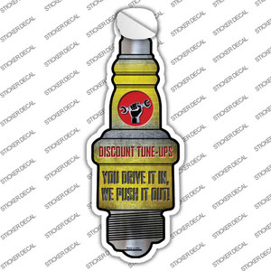 Discount Tuneups Wholesale Novelty Spark Plug Sticker Decal