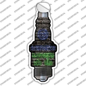 Satisfaction Guaranteed Wholesale Novelty Spark Plug Sticker Decal