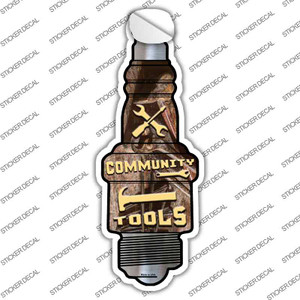 Community Tools Wholesale Novelty Spark Plug Sticker Decal