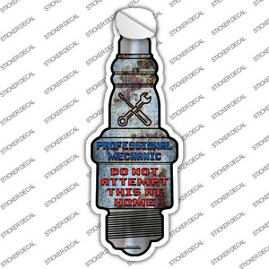 Professional Mechanic Wholesale Novelty Spark Plug Sticker Decal