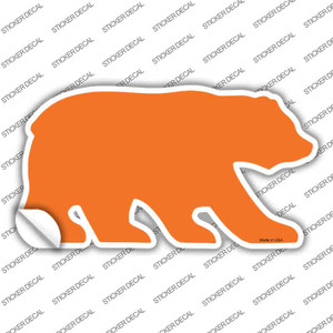 Orange Solid Wholesale Novelty Bear Sticker Decal