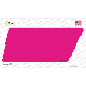 Pink Solid Wholesale Novelty Tennessee Shape Sticker Decal