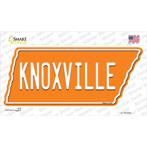 Knoxville Wholesale Novelty Tennessee Shape Sticker Decal