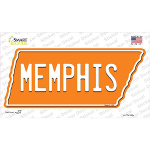 Memphis Wholesale Novelty Tennessee Shape Sticker Decal