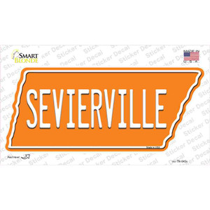 Sevierville Wholesale Novelty Tennessee Shape Sticker Decal