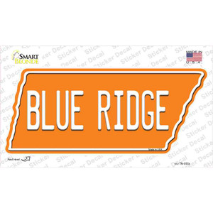 Blue Ridge Wholesale Novelty Tennessee Shape Sticker Decal