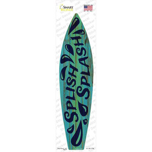 Green Splish Splash Wholesale Novelty Surfboard Sticker Decal