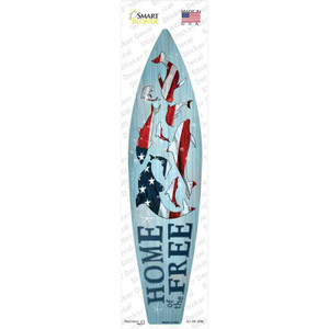Home of the Free Wholesale Novelty Surfboard Sticker Decal