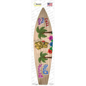 Drink One With The Tiki Wholesale Novelty Surfboard Sticker Decal