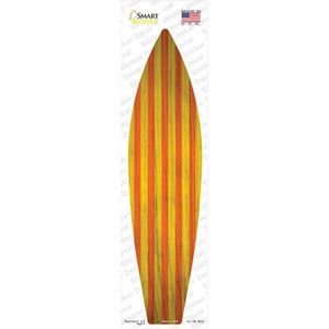 Orange And Yellow Striped Wholesale Novelty Surfboard Sticker Decal