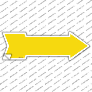 Yellow Wholesale Novelty Arrow Sticker Decal